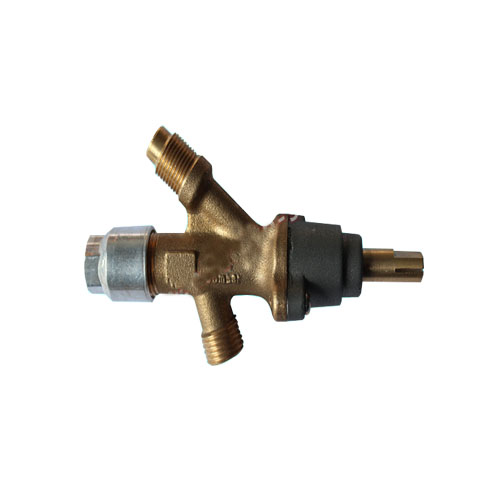 Inlet and outlet stove gas valve